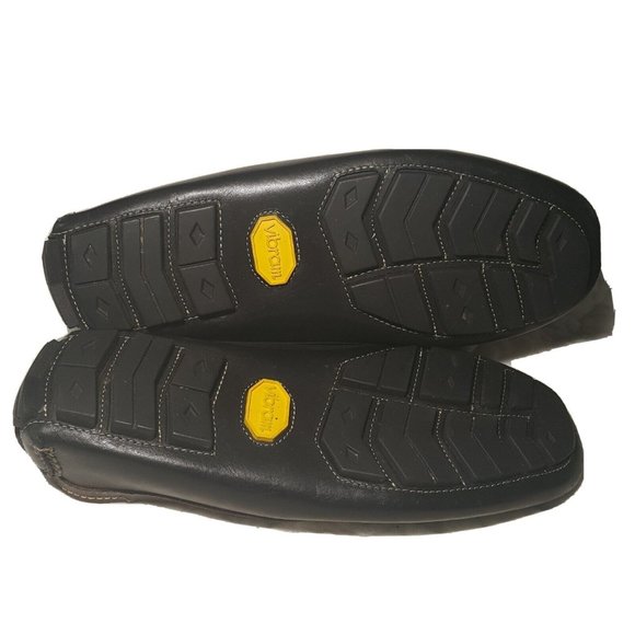 BASS Two Tone Black Brown Maxwell Leather Driving Moccasin Loafers Size 10.5 M